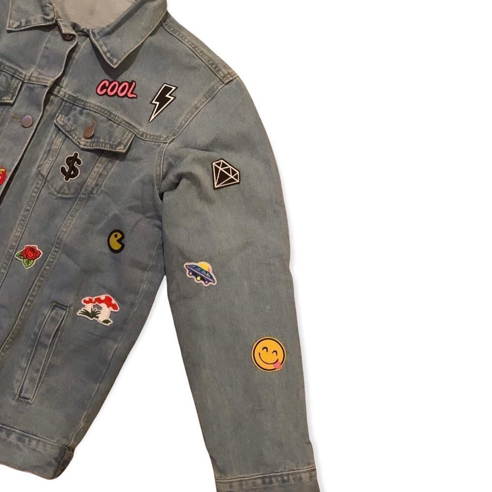 NWT Wool + Pepper Co. Denim Patches Jacket - Picture 3 of 4